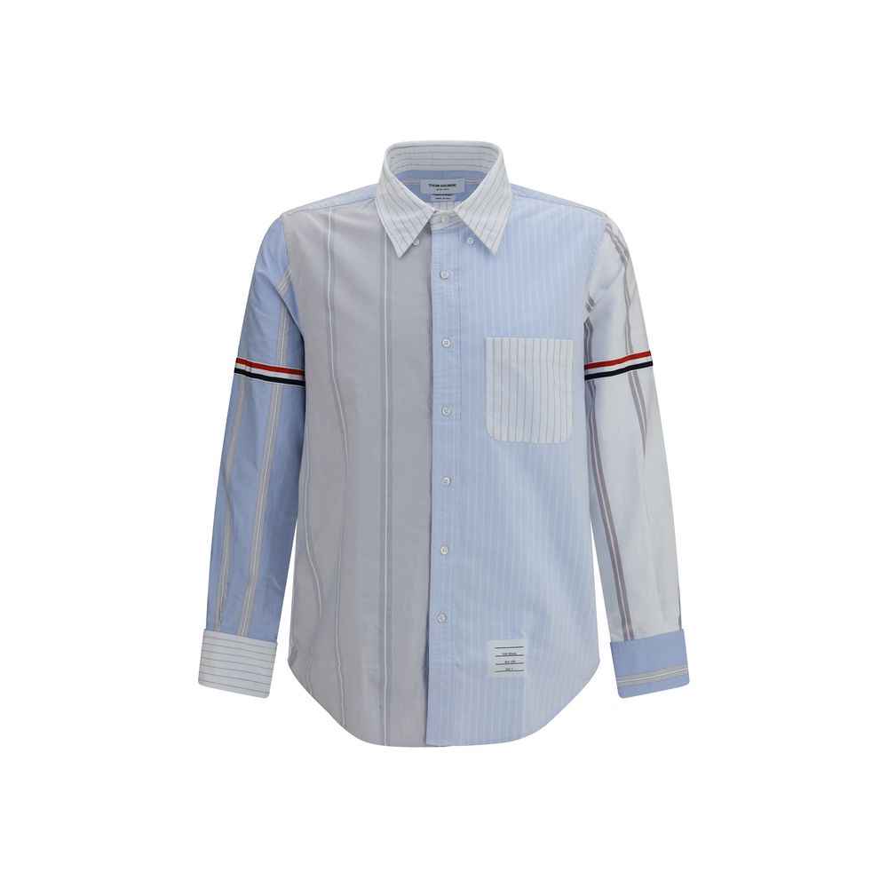 Blue Cotton Pattern Shirt