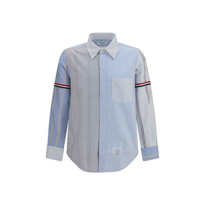 Blue Cotton Pattern Shirt