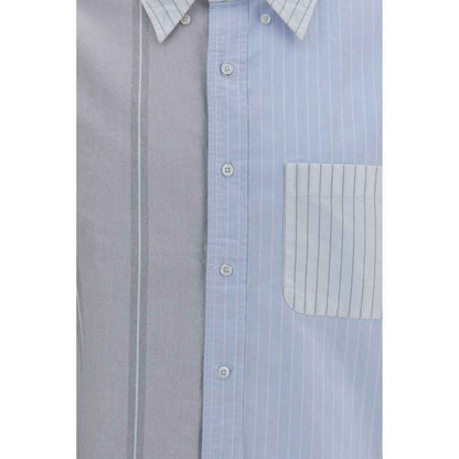 Blue Cotton Pattern Shirt