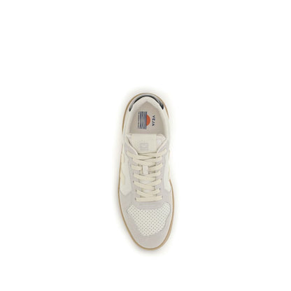 Beige Calf Leather Bos Taurus Low Top Sneakers