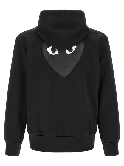 Black Polyester Cardigan