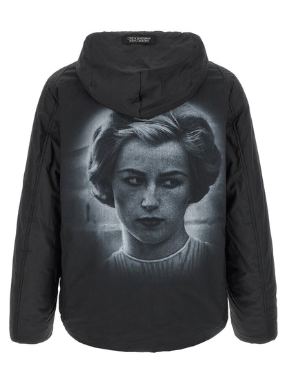 Black Cotton Full-Length Jacket