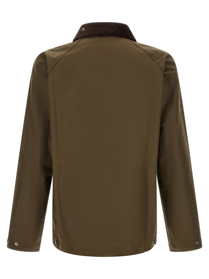 Brown Cotton Full-Length Jacket