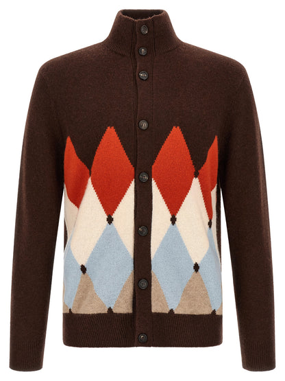 Brown Cashmere Cardigan