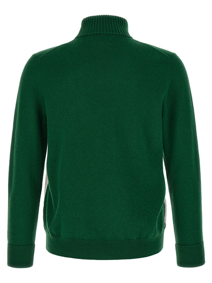 Bicolor Cashmere Cardigan