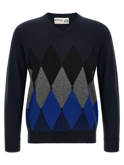 Blue Cashmere Cardigan