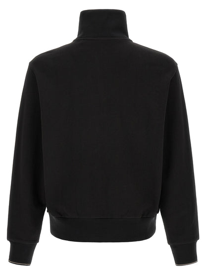 Black Cotton Sweatshirt