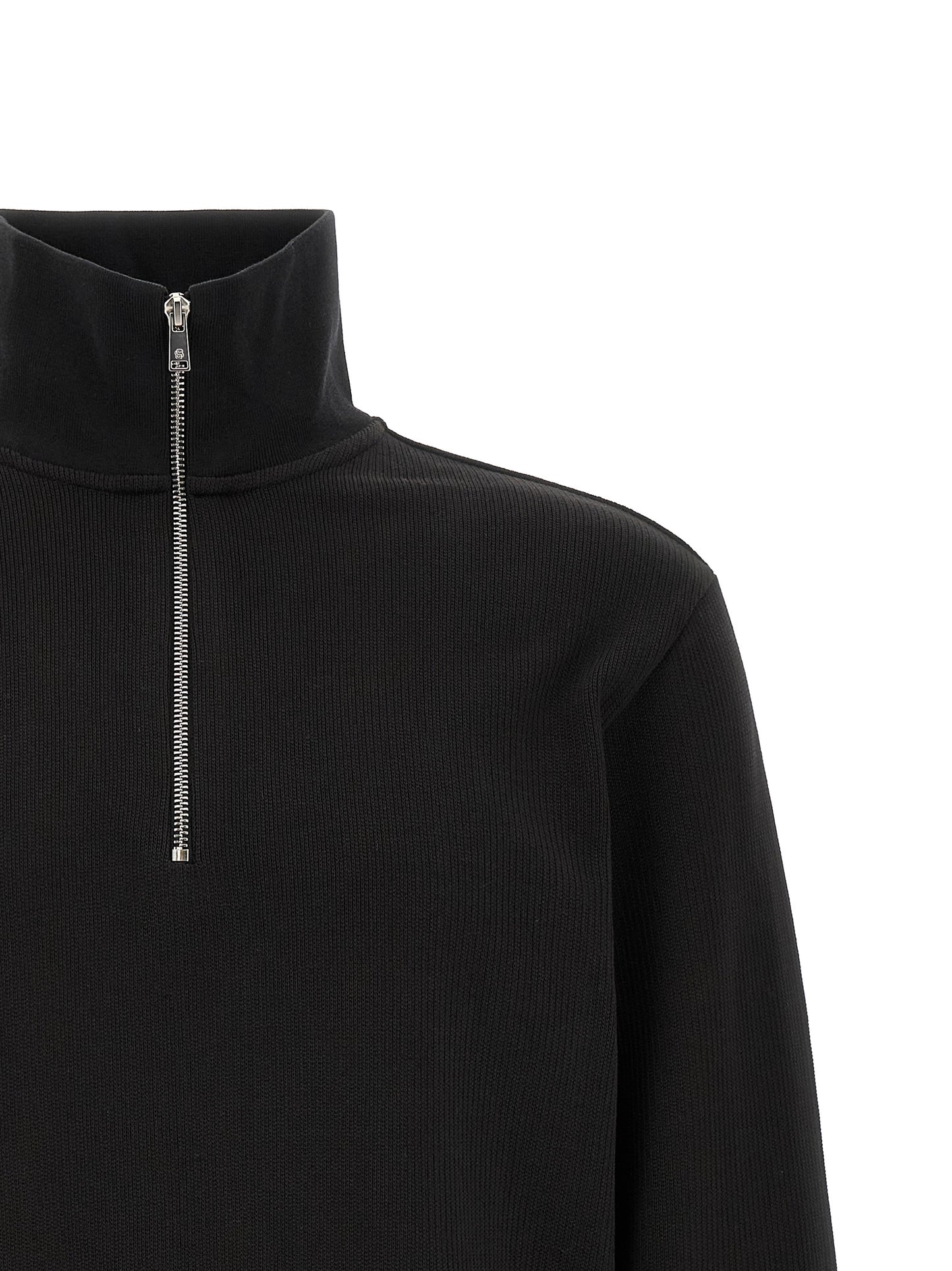 Black Cotton Sweatshirt