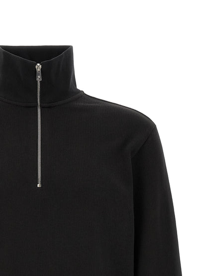 Black Cotton Sweatshirt