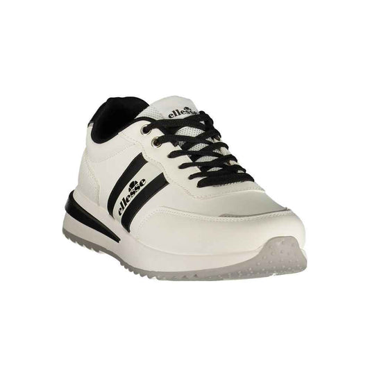 White Polyurethane Men's Sneaker