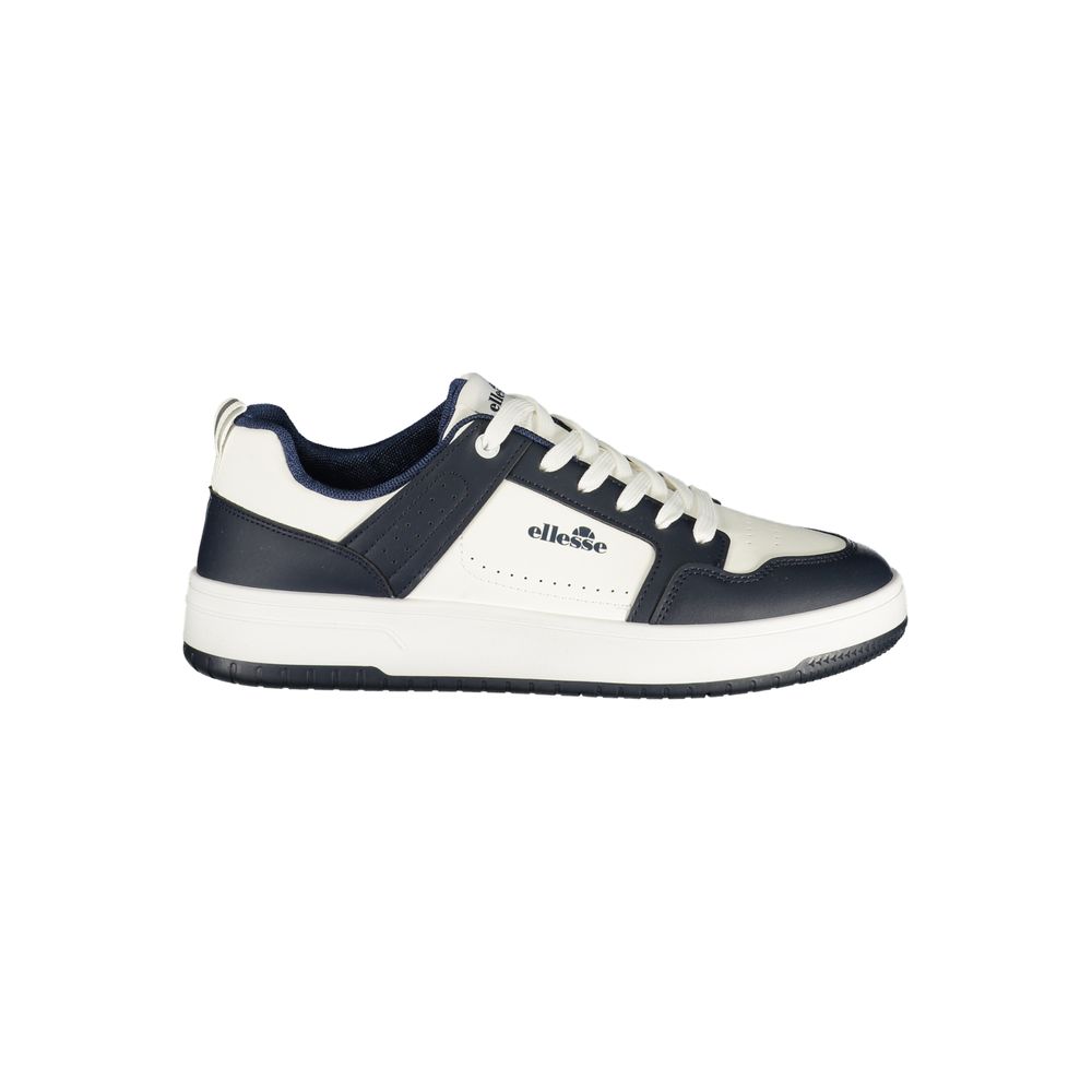 White Polyurethane Men's Sneaker