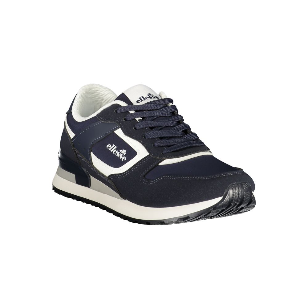 Blue Polyurethane Men's Sneaker