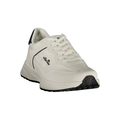 White Polyurethane Men's Sneaker