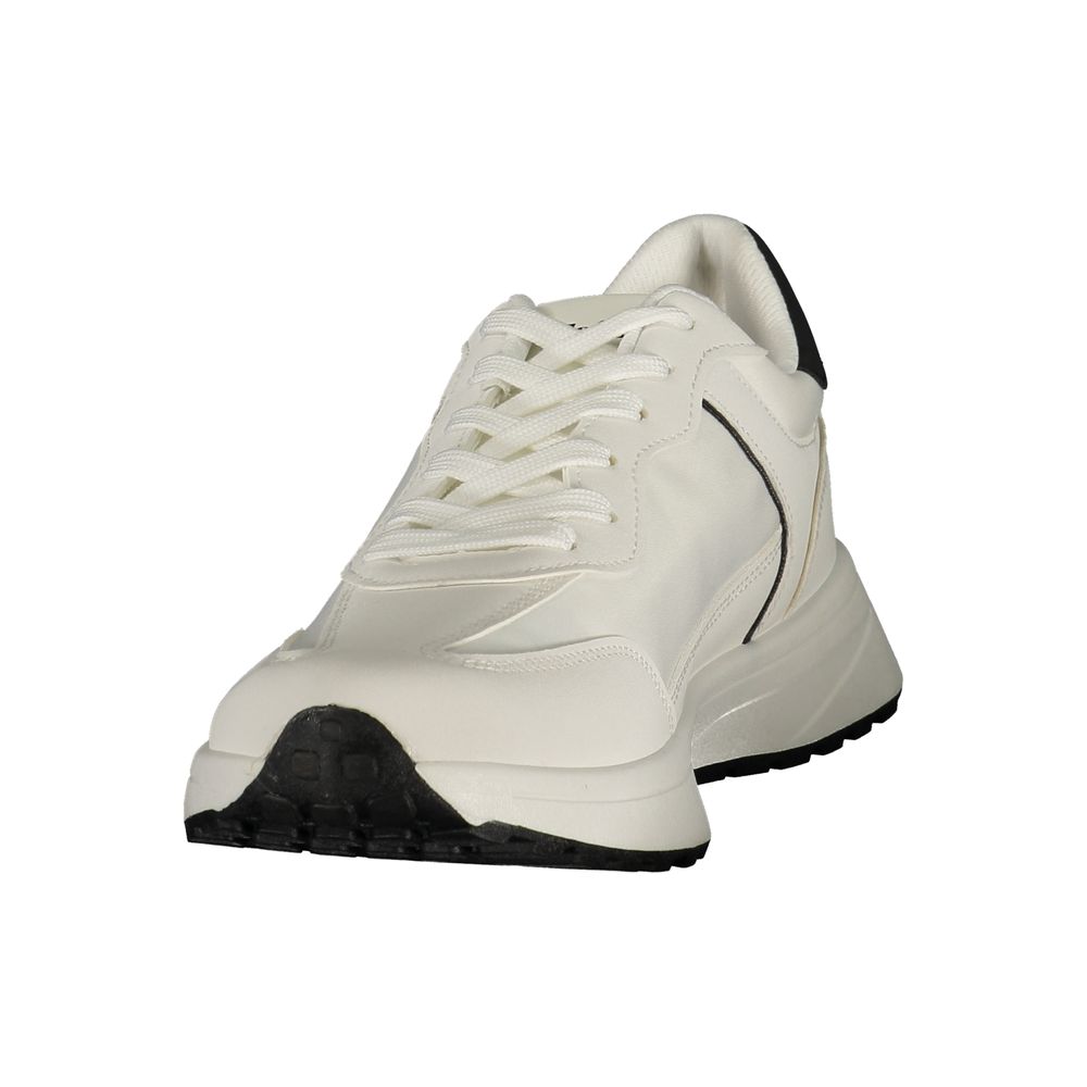 White Polyurethane Men's Sneaker