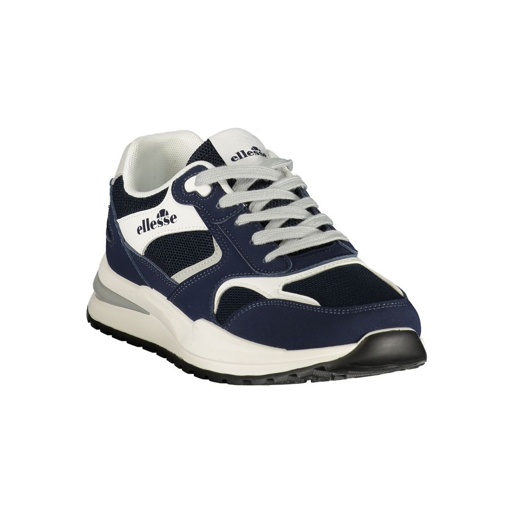 Blue Polyester Men's Sneaker