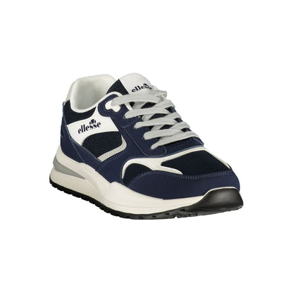 Blue Polyester Men's Sneaker