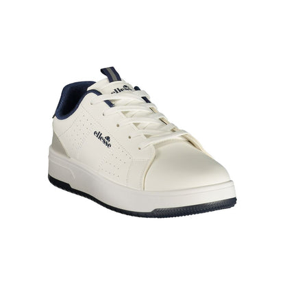 White Polyurethane Men's Sneaker
