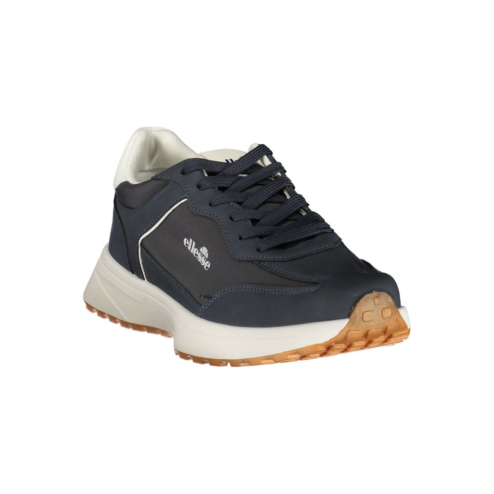 Blue Polyester Men's Sneaker