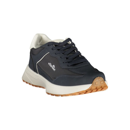 Blue Polyester Men's Sneaker