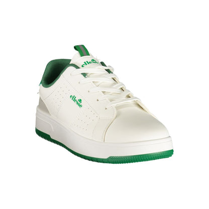 White Polyurethane Men's Sneaker