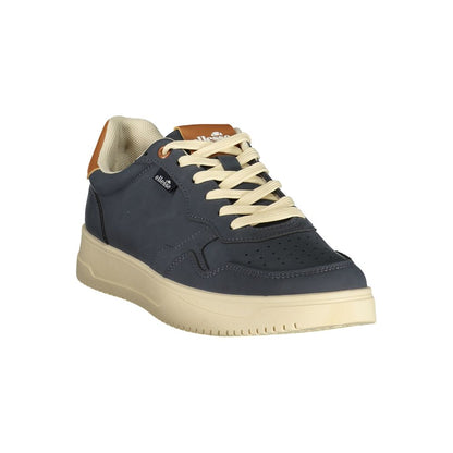 Blue Polyurethane Men's Sneaker