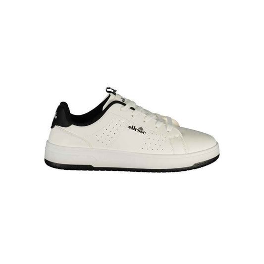 White Polyurethane Men's Sneaker