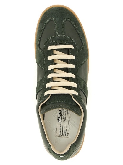 Bicolor Calfskin Low Top Sneakers