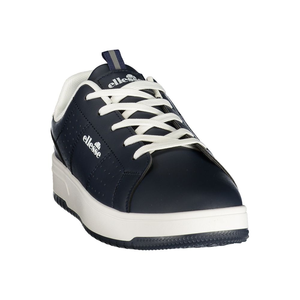 Blue Polyurethane Men's Sneaker
