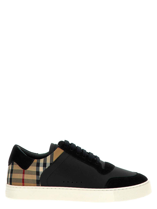 Black Calfskin Low Top Sneakers