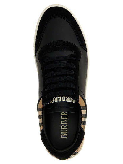 Black Calfskin Low Top Sneakers