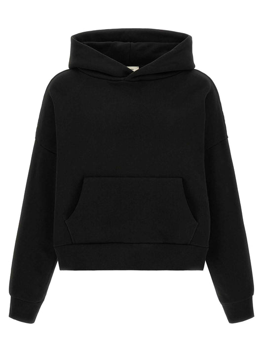 Black Cotton Sweatshirt