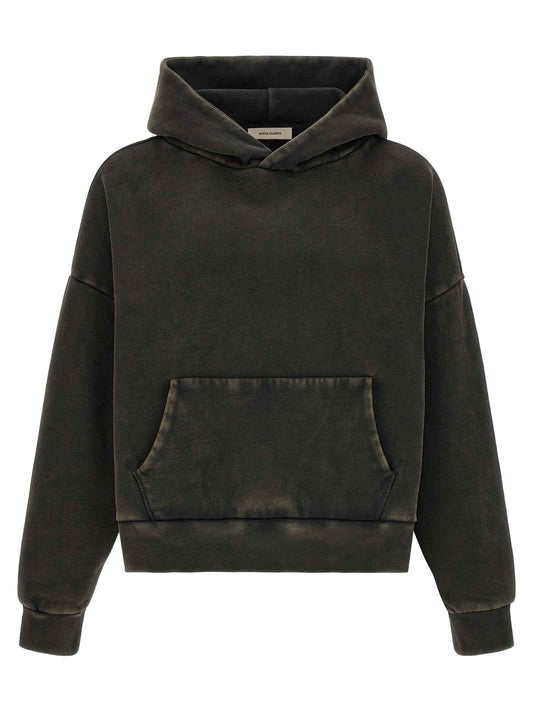 Black Cotton Sweatshirt