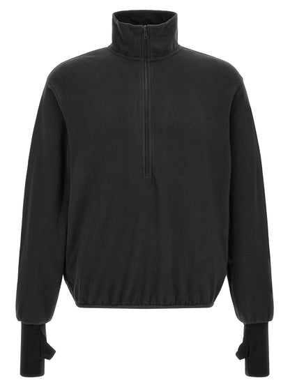 Black Polyester Sweatshirt
