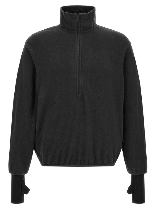 Black Polyester Sweatshirt