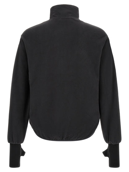 Black Polyester Sweatshirt