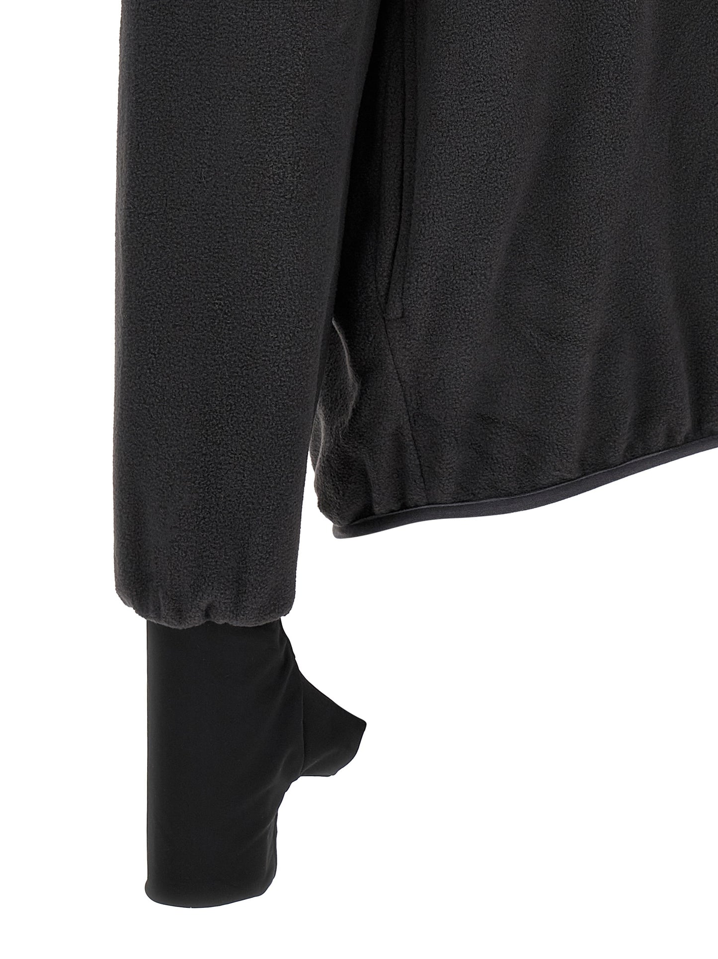 Black Polyester Sweatshirt