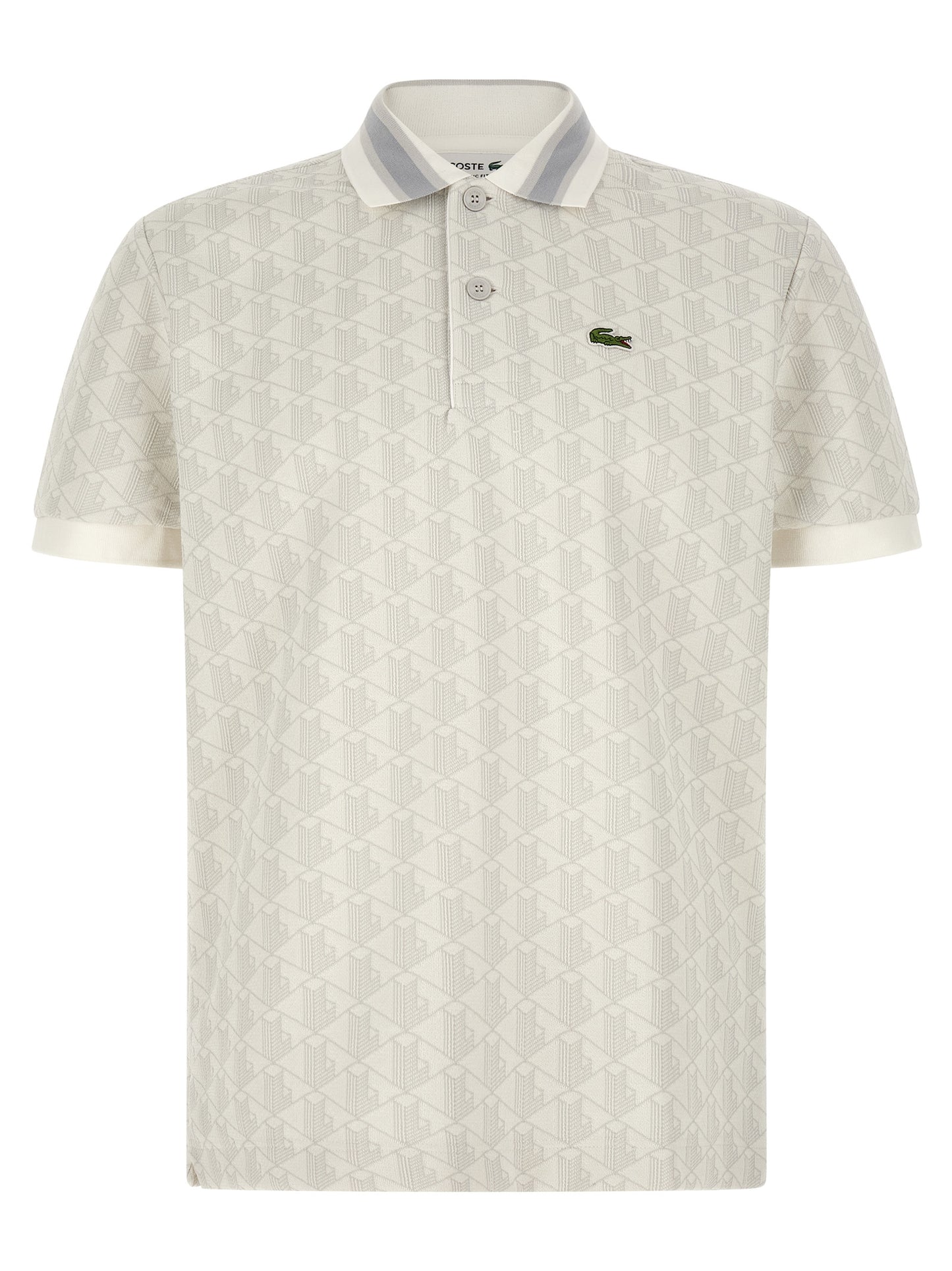 White Polyester Polo Shirt