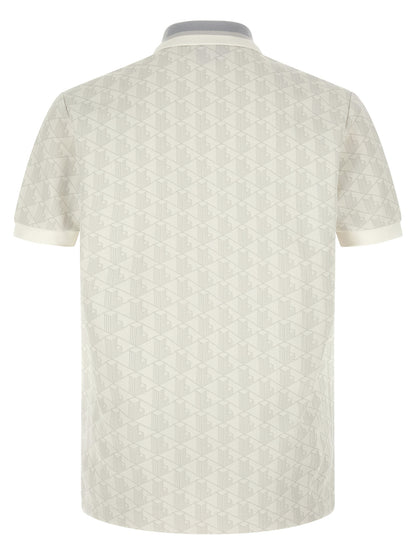 White Polyester Polo Shirt