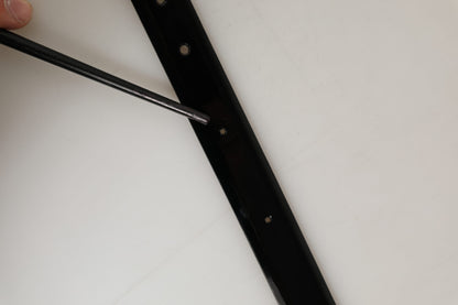 Black Classic Leather Gold Tone Buckle Belt
