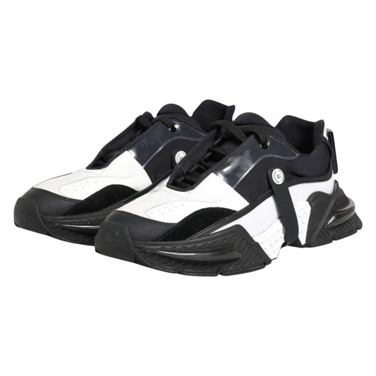 White Black Logo Airmaster Sneakers Shoes