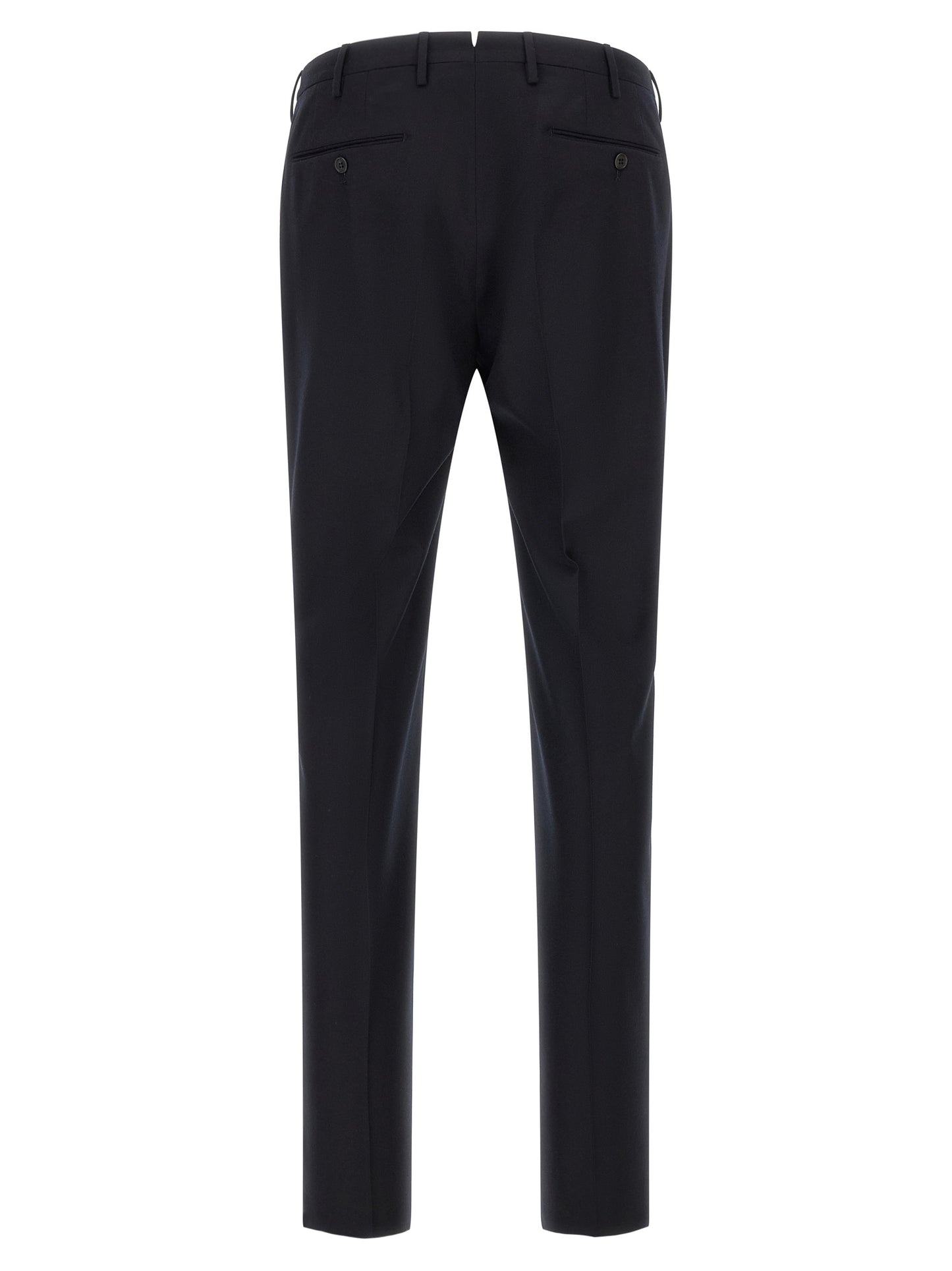 Blue Virgin Wool Dress Pants