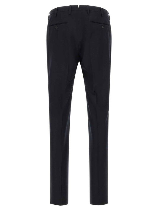 Blue Virgin Wool Dress Pants