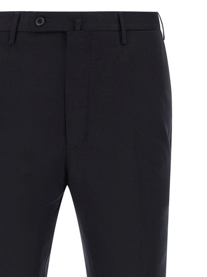 Blue Virgin Wool Dress Pants