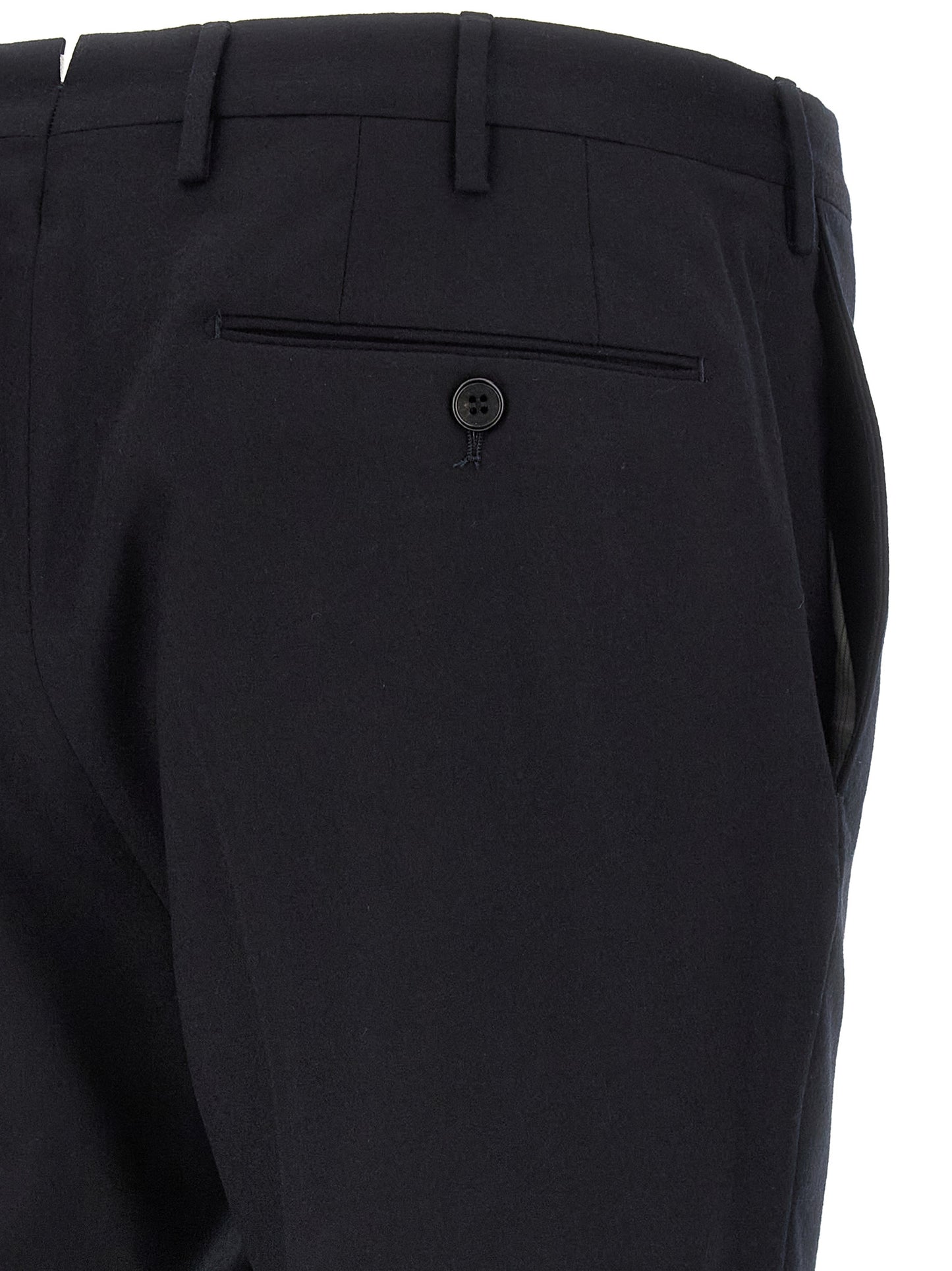 Blue Virgin Wool Dress Pants