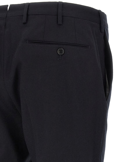 Blue Virgin Wool Dress Pants
