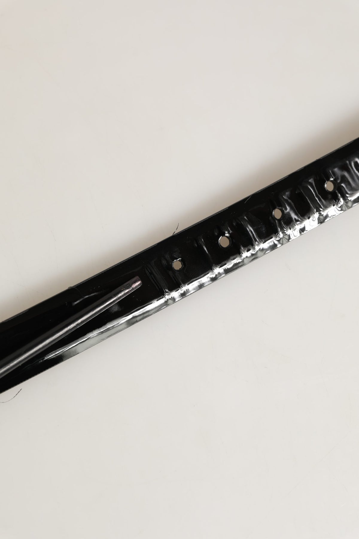 Black Classic Leather Silver Tone Buckle Belt