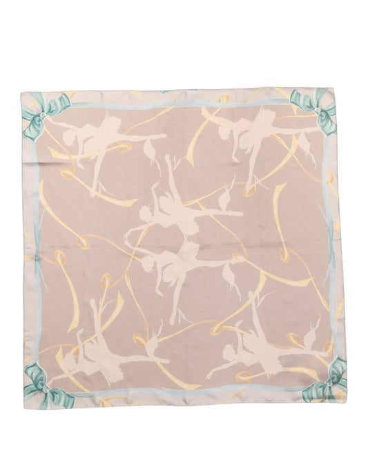 Men Multicolor Ballerina Floral Foulard Scarf