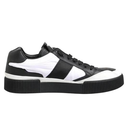 Black White MIAMI Low Top Men Sneakers Shoes