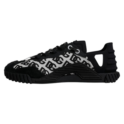 Black Logo Lace Up Low Top NS1 Sneakers Shoes