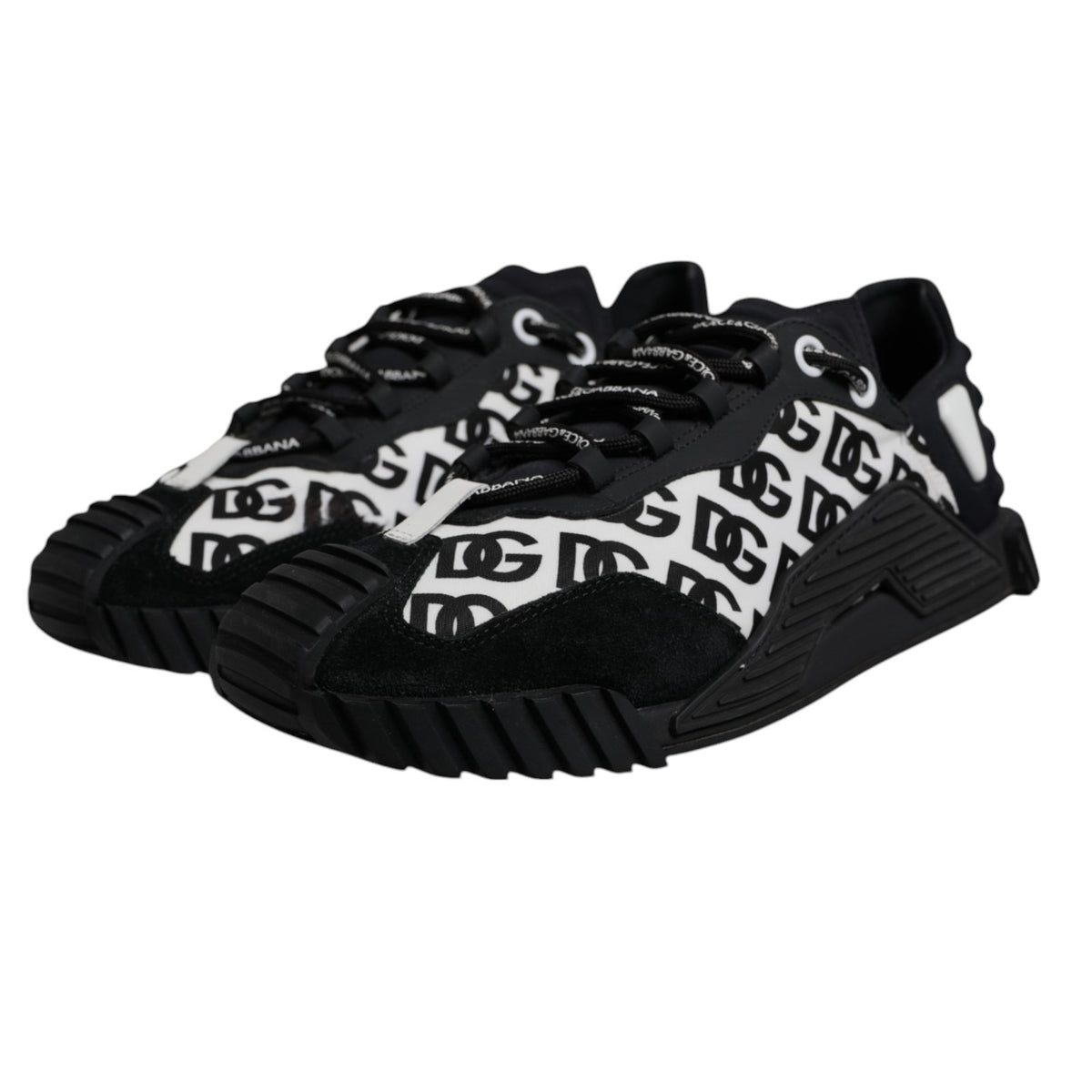 Black Logo Lace Up Low Top NS1 Sneakers Shoes